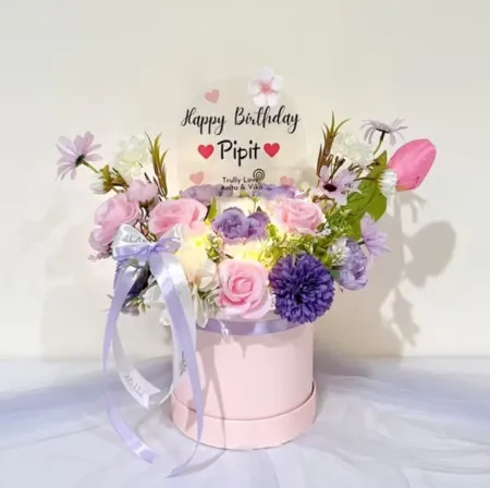 Bloom Box Akrilik Ucapan Ulang Tahun Selecta Batu